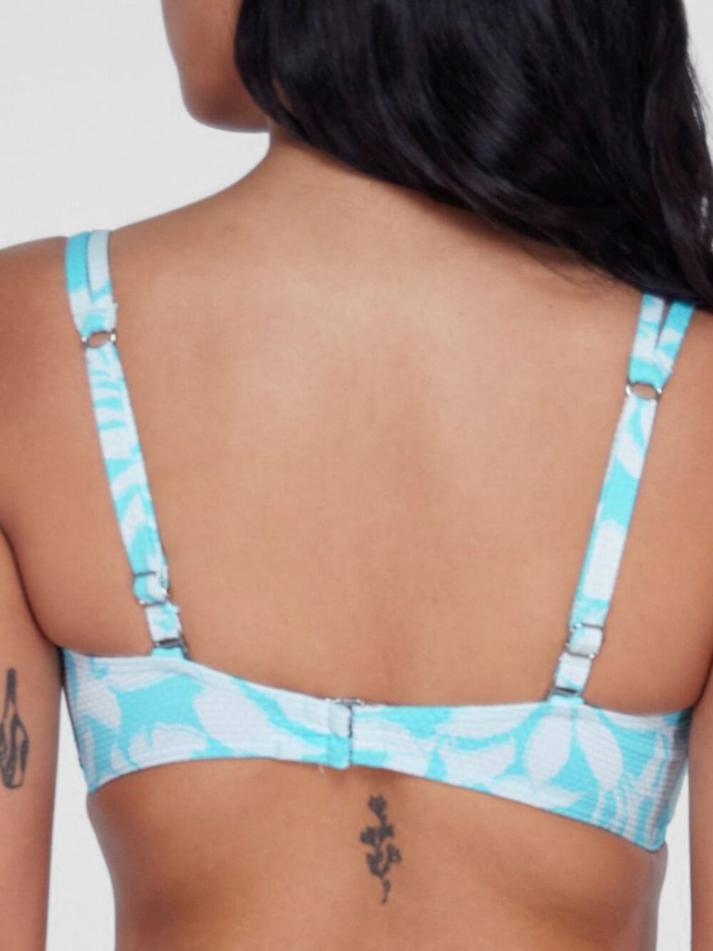 NWT Birdsong Wrap Bikini Top, North Shore Blue in 34H - Picture 4 of 5